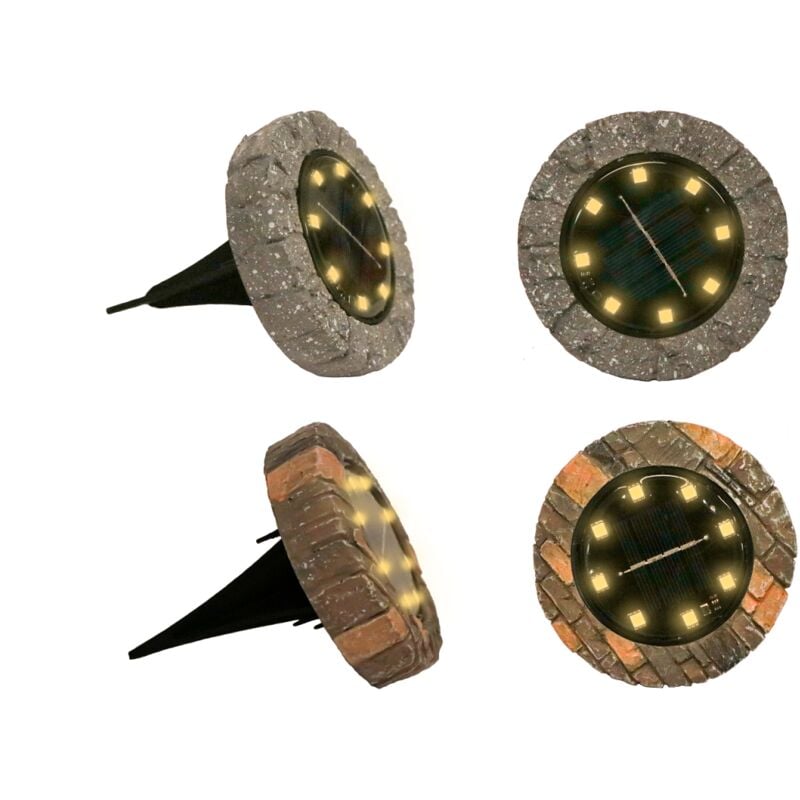 foto del prodotto giocoplast natale - segnapasso effetto pietra marte led bianco caldo solare prezzo cad uno indicar