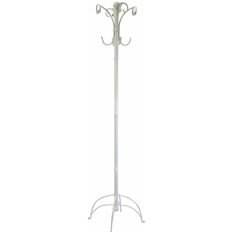 foto del prodotto giordanoshop appendiabiti a stelo 45xh180 cm in metallo bianco