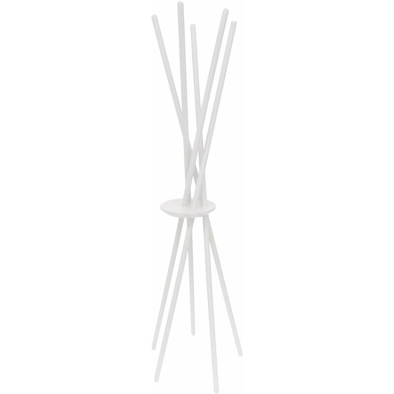 foto del prodotto giordanoshop appendiabiti da terra 172x53x48 cm in legno bianco