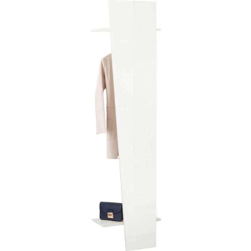 foto del prodotto giordanoshop appendiabito 50x30x200 cm vega bianco lucido