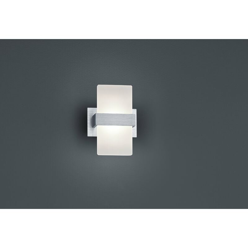 foto del prodotto giordanoshop applique da interno a led in alluminio alluminio spazzolato
