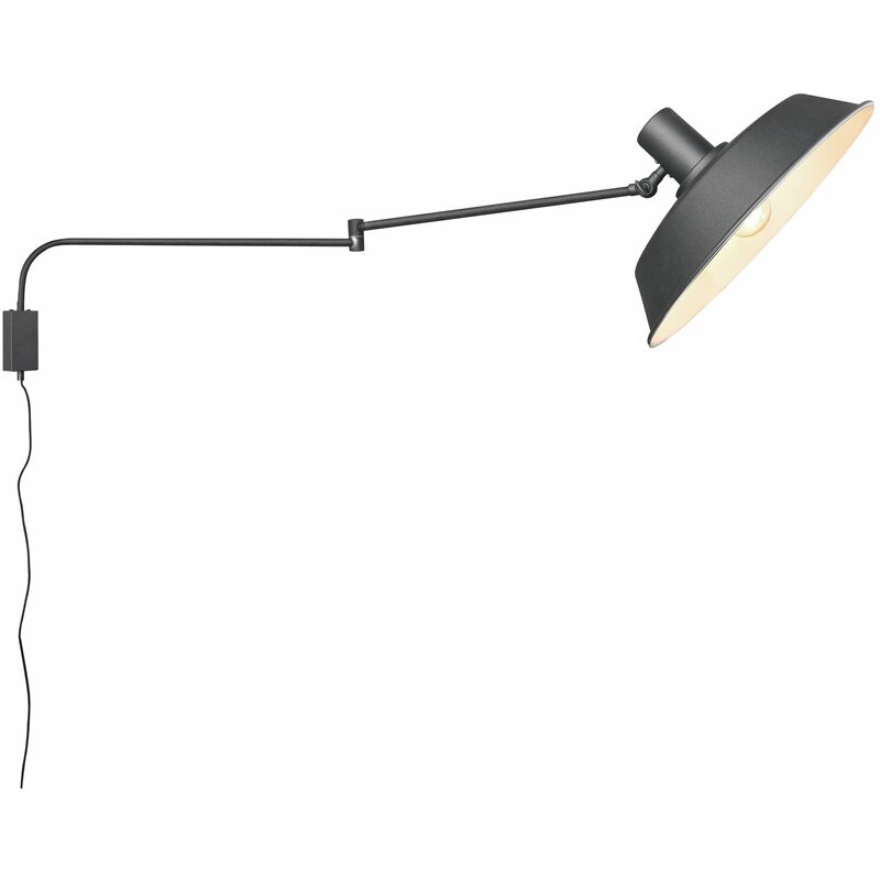 foto del prodotto giordanoshop applique da interno a led in metallo nero opaco