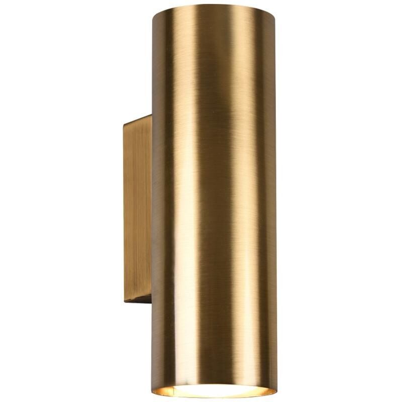 foto del prodotto giordanoshop applique da interno a led in metallo ottone antico