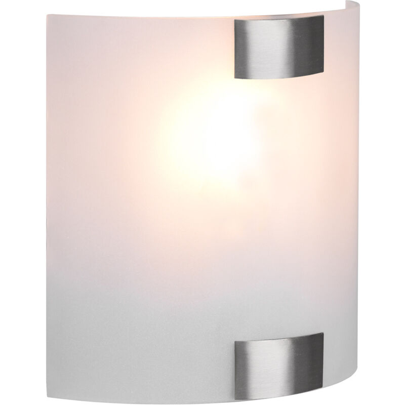 foto del prodotto giordanoshop applique da interno attacco e27 in metallo nickel opaco