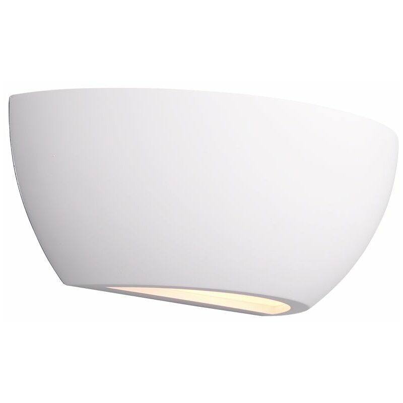 foto del prodotto giordanoshop applique da interno e14 in gesso bianco