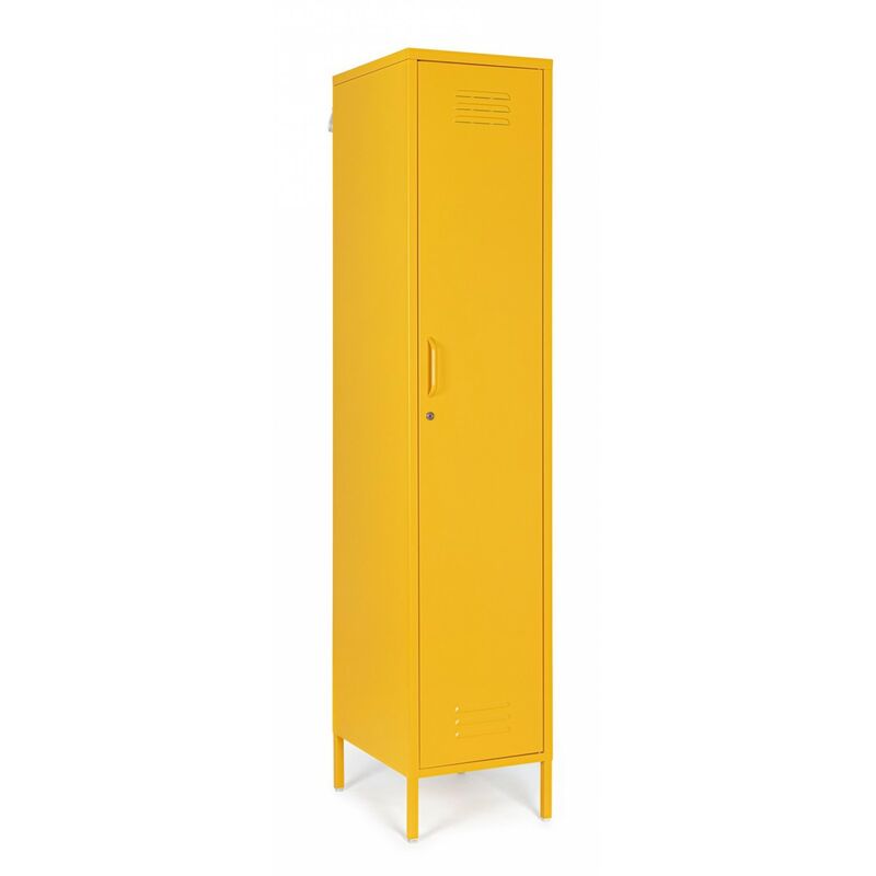 foto del prodotto giordanoshop armadio 1 anta 38x46x185 cm cambridge in acciaio giallo
