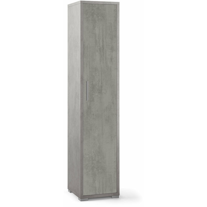 foto del prodotto giordanoshop armadio 1 anta 39x182x41 cm cemento