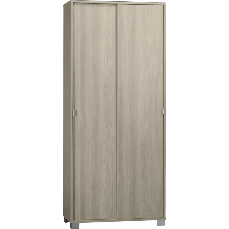 foto del prodotto giordanoshop armadio 2 ante scorrevoli 82x190x42 cm olmo chiaro