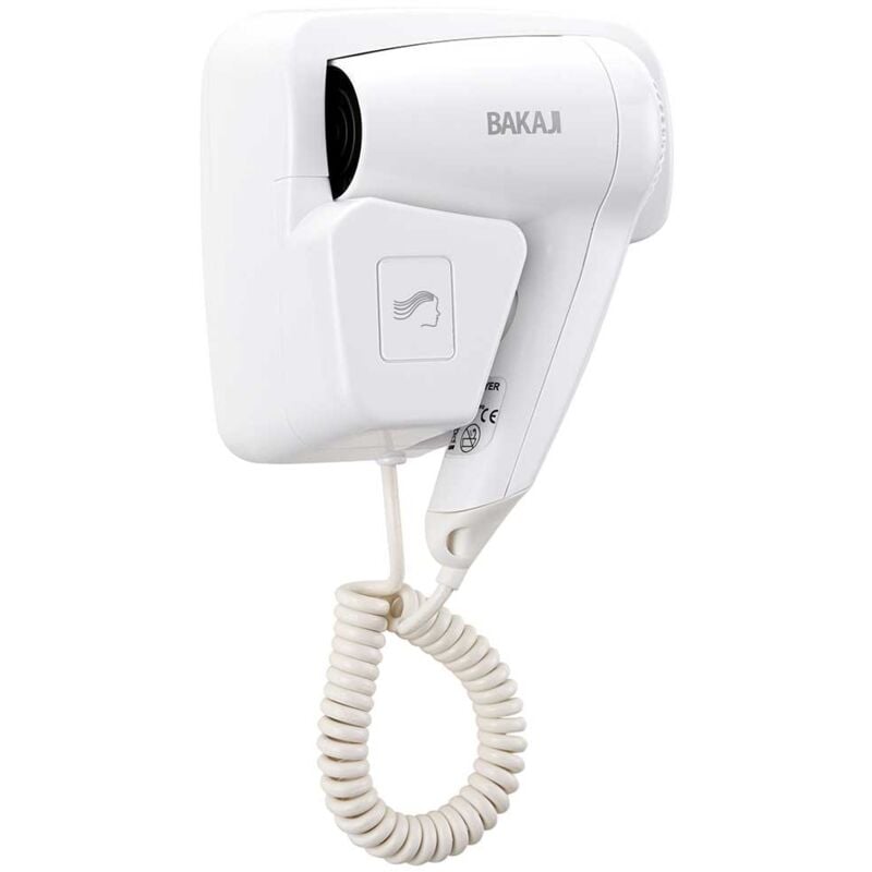 foto del prodotto giordanoshop asciugacapelli parete muro hotel phon asciuga capelli bagno casa albergo 1100w