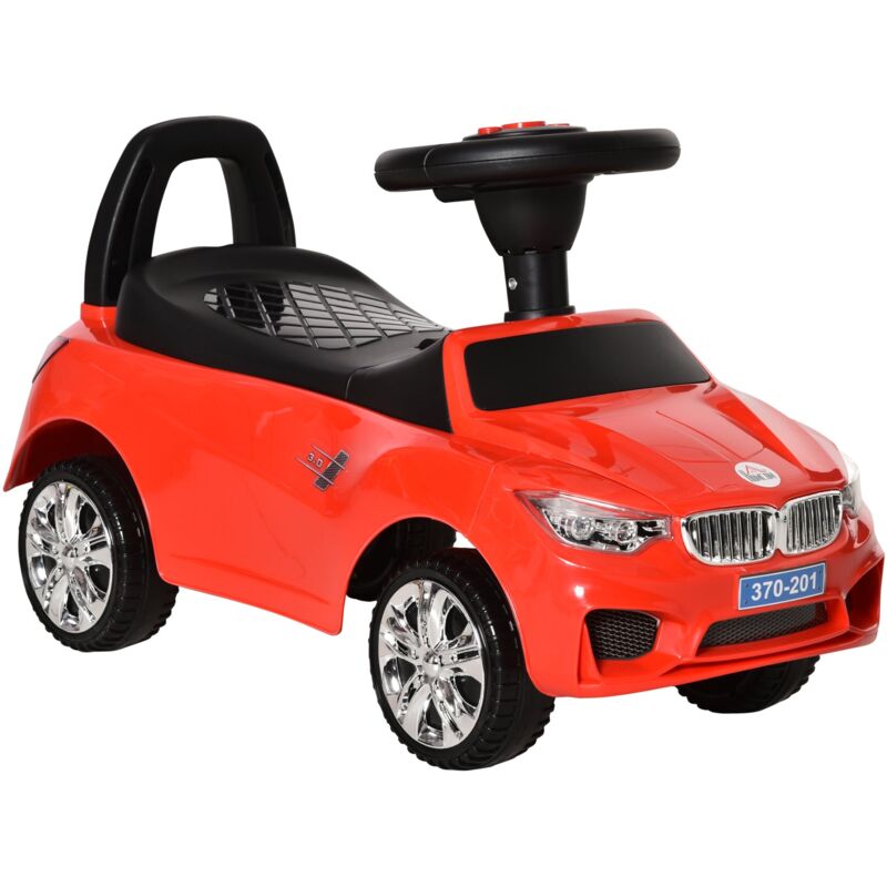 foto del prodotto giordanoshop auto macchina cavalcabile per bambini clacson e musica rossa