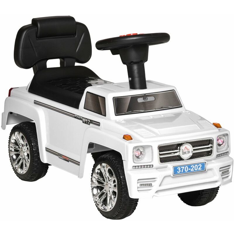 foto del prodotto giordanoshop auto macchina cavalcabile per bambini fuoristrada bianca