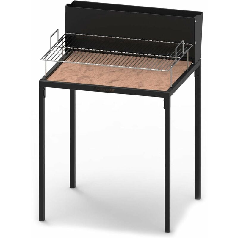 foto del prodotto giordanoshop barbecue a legna con griglia in acciaio inox famur bk 7 light