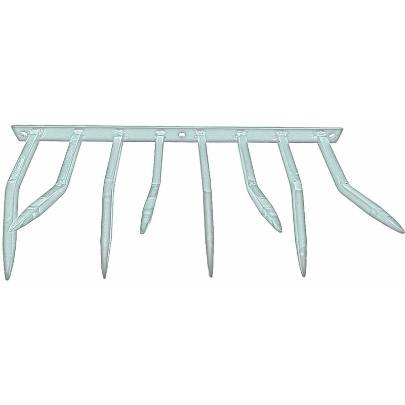 foto del prodotto giordanoshop barriera antintrusione con punte in acciaio 49x24 cm per balconi muri di cinta argento