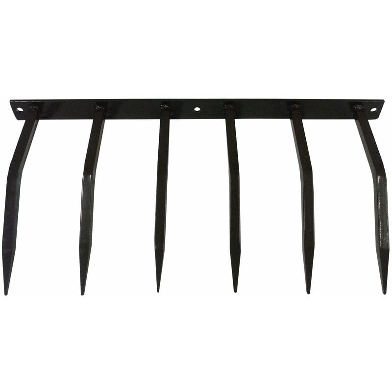 foto del prodotto giordanoshop barriera antintrusione con punte in acciaio 49x24 cm per balconi muri di cinta goffrato nero