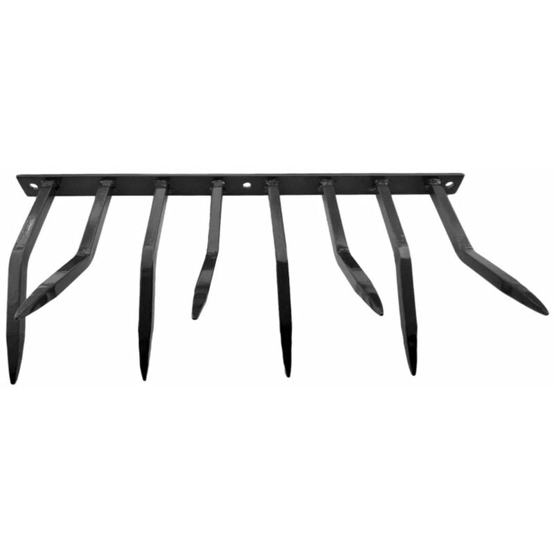 foto del prodotto giordanoshop barriera antintrusione con punte in acciaio 49x24 cm per balconi muri di cinta goffrato nero