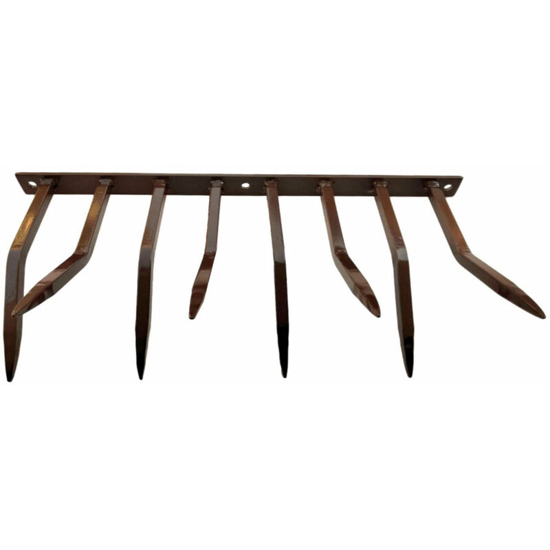 foto del prodotto giordanoshop barriera antintrusione con punte in acciaio 49x24 cm per balconi muri di cinta marrone