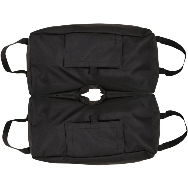 foto del prodotto giordanoshop base per ombrellone 50x25x18 cm a sacco riempibile con 50 kg di sabbia in plastica e tessuto oxford nero