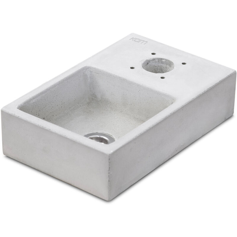 foto del prodotto giordanoshop base vaschetta per fontanda da giardino 25x39xh10 cm in calcestruzzo plinto grigio cls