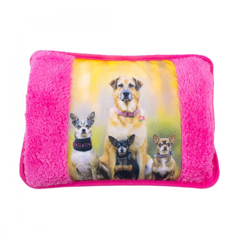 foto del prodotto giordanoshop borsa acqua calda elettrica scaldamani ricaricabile rosa