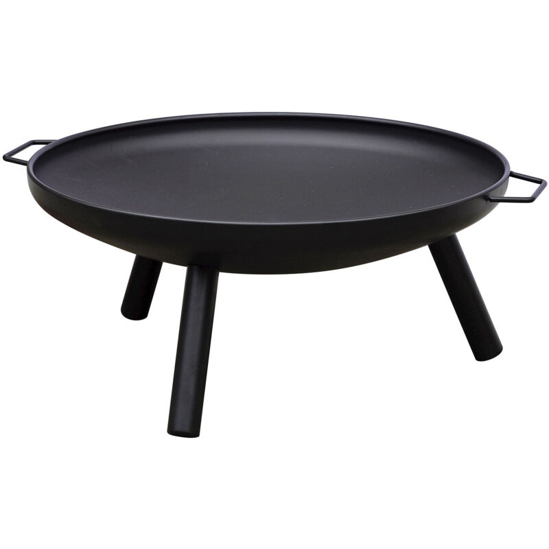 foto del prodotto giordanoshop braciere da giardino 60xh27 cm in ferro nero