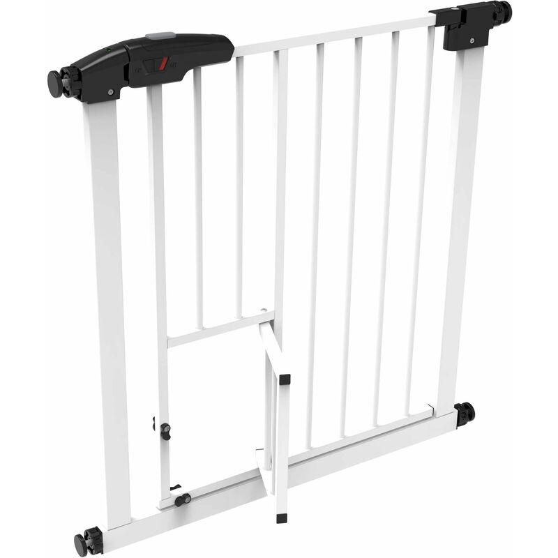 foto del prodotto giordanoshop cancelletto bambini barriera di protezione bianco con porta
