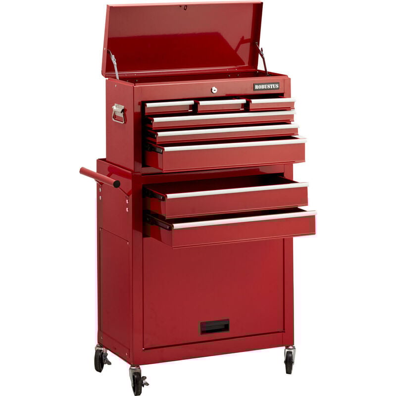 foto del prodotto giordanoshop carrello porta attrezzi utensili da lavoro fadi rosso