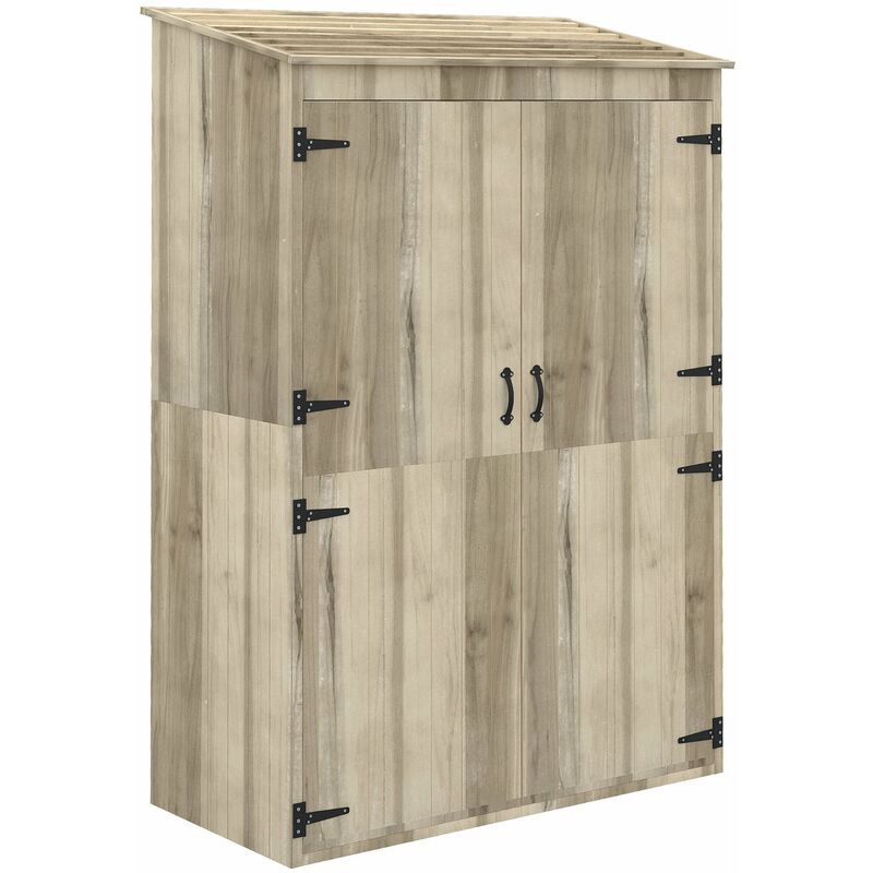 foto del prodotto giordanoshop casetta box da giardino 120x57x183 cm in legno naturale