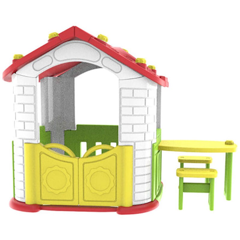 foto del prodotto giordanoshop casetta per bambini gioco da esterno area picnic 187x108x119 cm