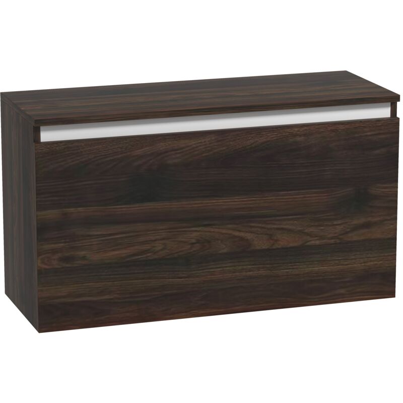 foto del prodotto giordanoshop comodino sospeso 80x30x45 cm con cassetto senza maniglie noce
