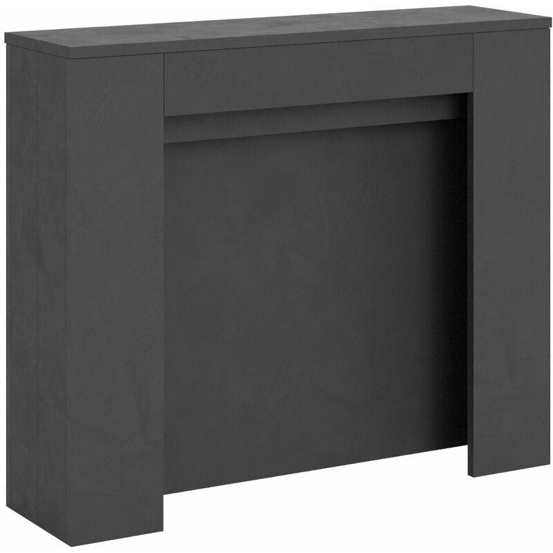 foto del prodotto giordanoshop consolle allungabile 90x25 211 cm pannelli in nobilitato kiba antracite