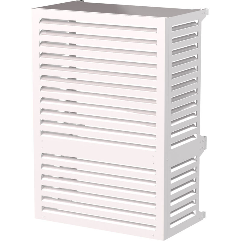 foto del prodotto giordanoshop copri condizionatore 105x150x65 cm in alluminio a parete big blade vl bianco
