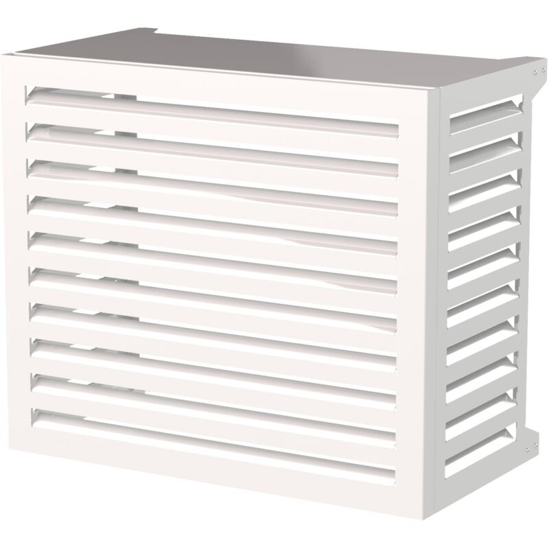 foto del prodotto giordanoshop copri condizionatore 105x95x65 cm in alluminio blade l bianco