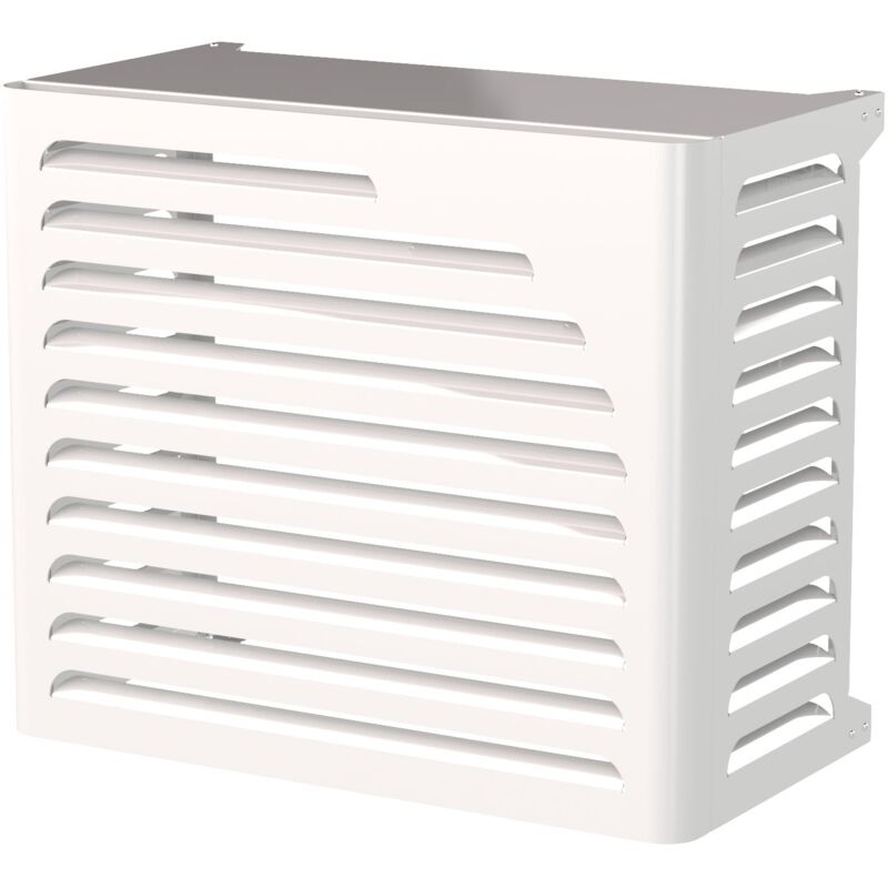 foto del prodotto giordanoshop copri condizionatore 105x95x65 cm in alluminio curve l bianco