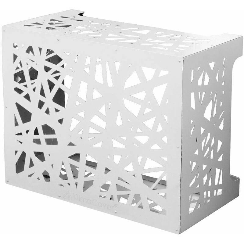 foto del prodotto giordanoshop copri condizionatore 86x44x68 cm in alluminio glam m bianco