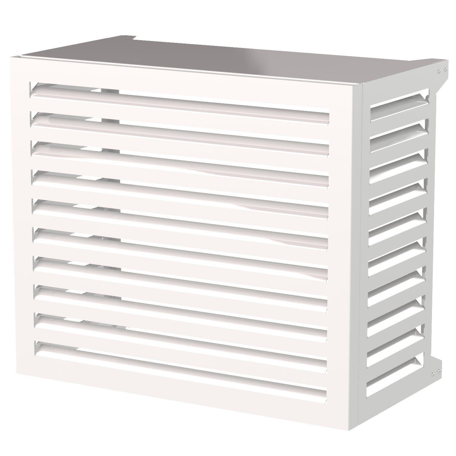 foto del prodotto giordanoshop copri condizionatore 90x70x52 cm in alluminio blade s bianco