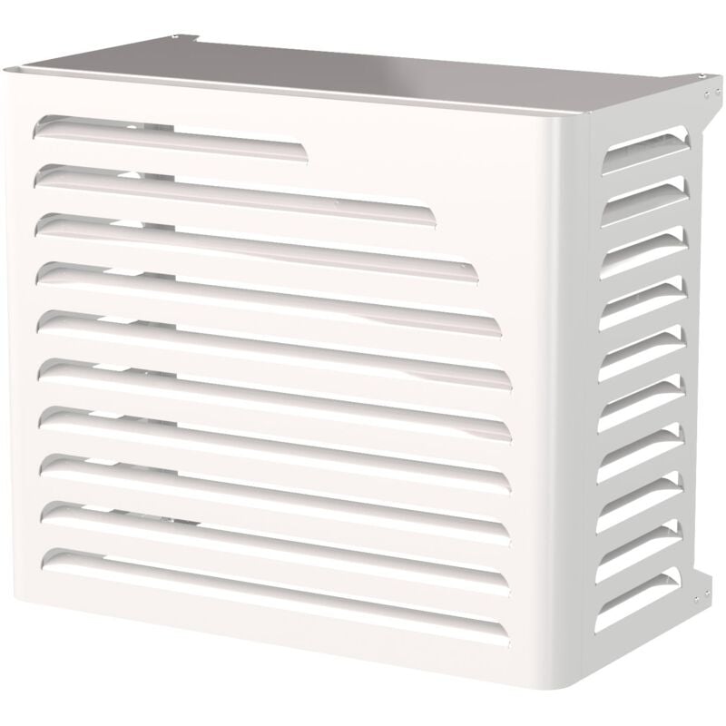 foto del prodotto giordanoshop copri condizionatore 90x70x52 cm in alluminio curve s bianco
