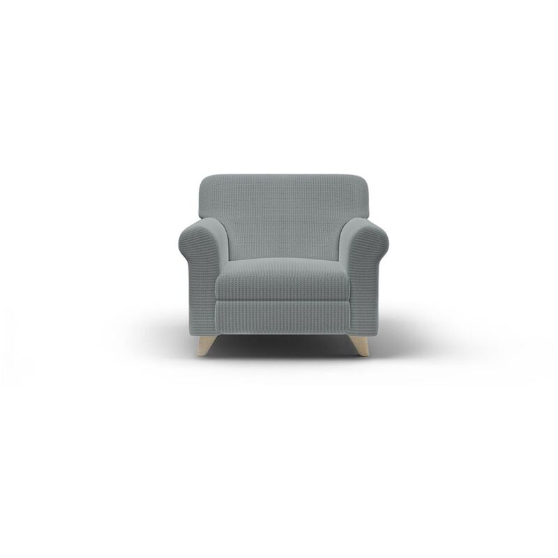 foto del prodotto giordanoshop copridivano elasticizzato 1 posto in poliestere iris grigio chiaro