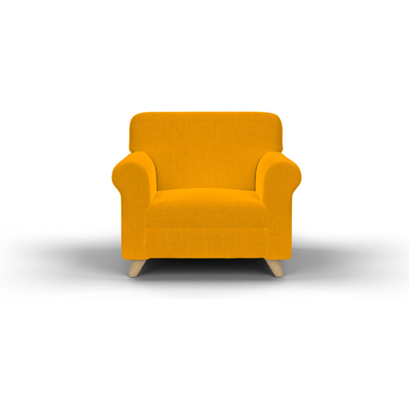 foto del prodotto giordanoshop copridivano elasticizzato in tessuto giallo 1 posto