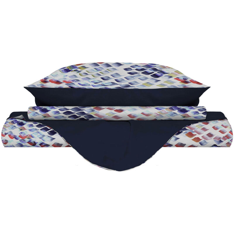 foto del prodotto giordanoshop copripiumino singolo con federe stampato in microfibra lena