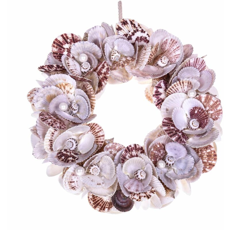 foto del prodotto giordanoshop corona di conchiglie larghezza 34 cm