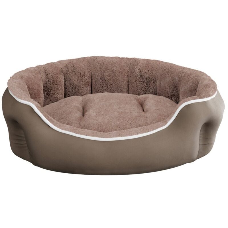 foto del prodotto giordanoshop cuccia imbottita per cani e gatti 48x42x16cm in poliestere coccole beige