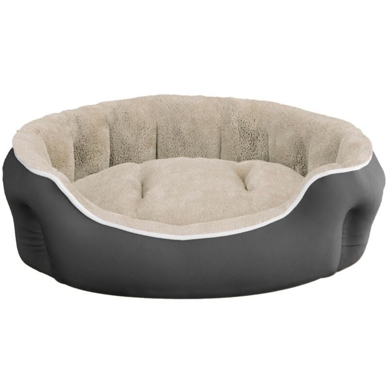 foto del prodotto giordanoshop cuccia imbottita per cani e gatti 48x42x16cm in poliestere coccole panna