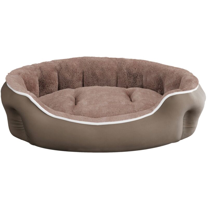 foto del prodotto giordanoshop cuccia imbottita per cani e gatti 59x53x18cm in poliestere coccole beige