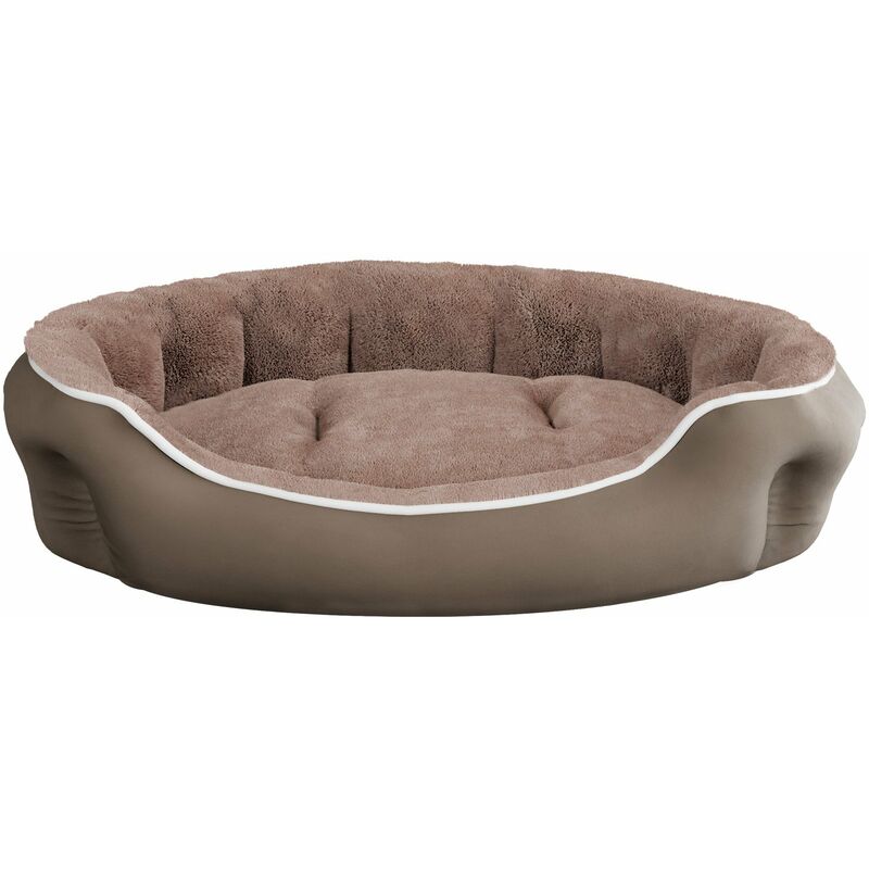 foto del prodotto giordanoshop cuccia imbottita per cani e gatti 75x65x20cm in poliestere coccole beige