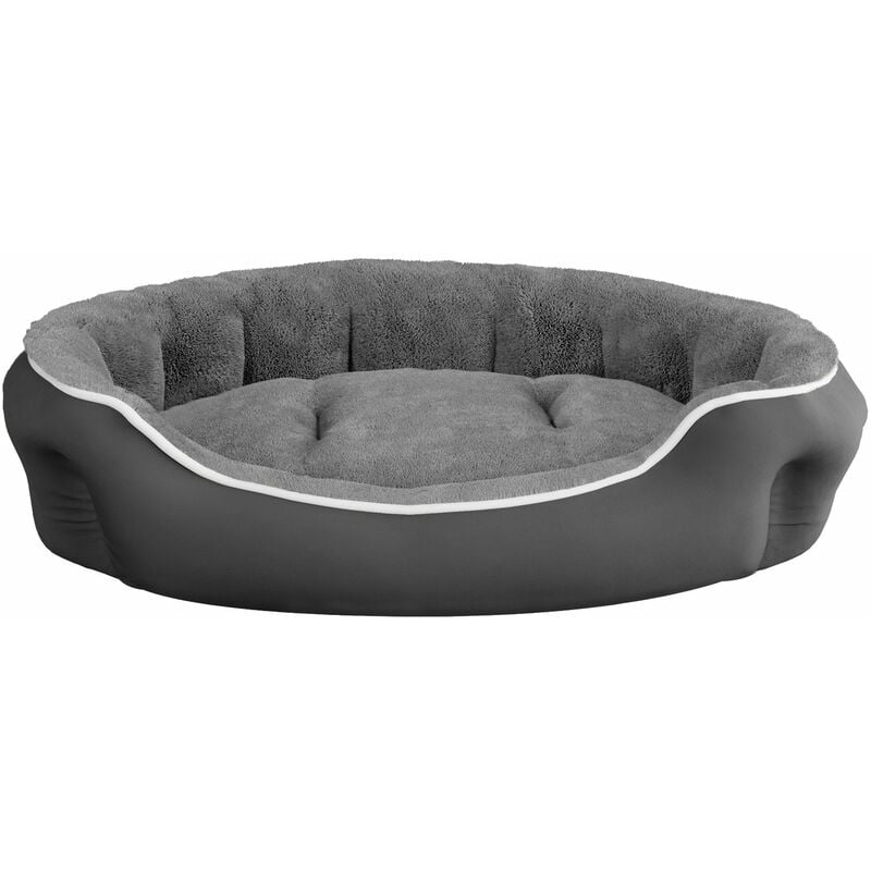 foto del prodotto giordanoshop cuccia imbottita per cani e gatti 75x65x20cm in poliestere coccole grigio