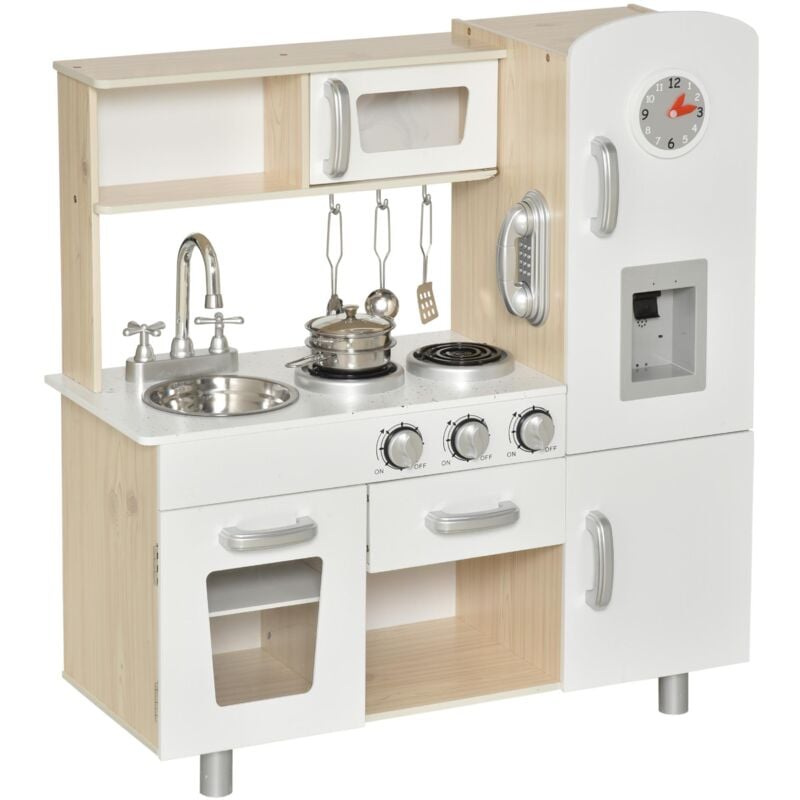 foto del prodotto giordanoshop cucina giocattolo per bambini 74x30x81 cm in legno bianca