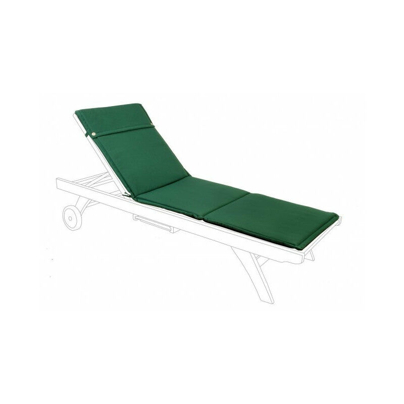 foto del prodotto giordanoshop cuscino poly180 verde scuro per lettino in tessuto per esterno