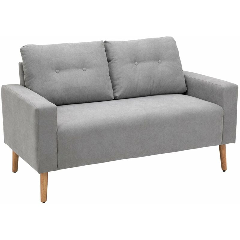 foto del prodotto giordanoshop divano 2 posti in tessuto 15x76x88 cm grigio