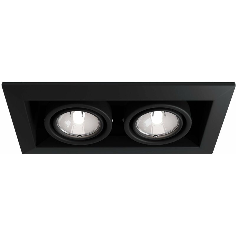 foto del prodotto giordanoshop faretto da incasso downlight in metallo metallo modern nero