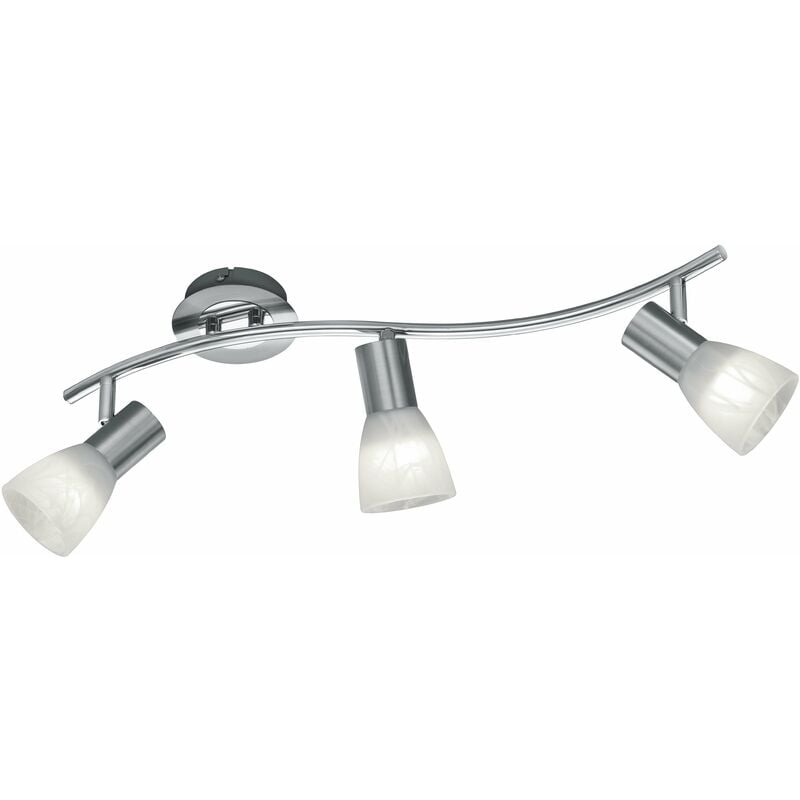 foto del prodotto giordanoshop faretto da interno a led in metallo nickel opaco